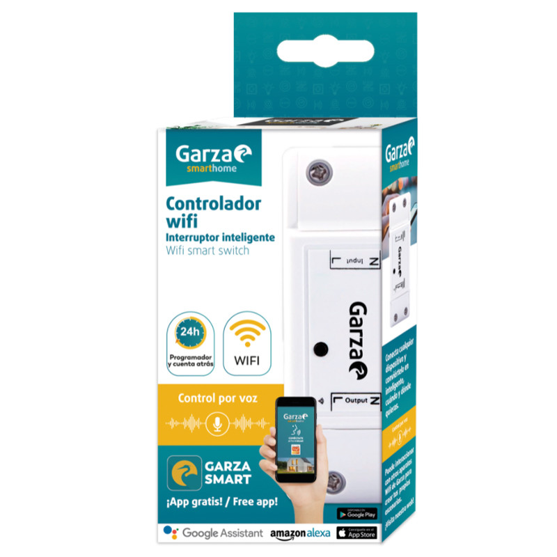 Garza Smart - Pack 4 Enchufes inteligentes wifi compatible con Alexa y  Google Home. Enchufe por control remoto y programable