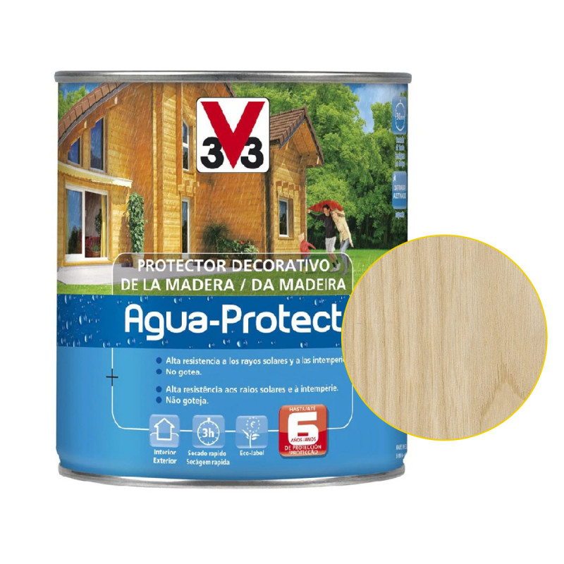 Lasur al agua madera exterior V33 Agua-Protect roble medio